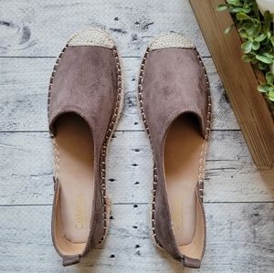 Catherine Malandrino Suede D'Orsay Espadrilles